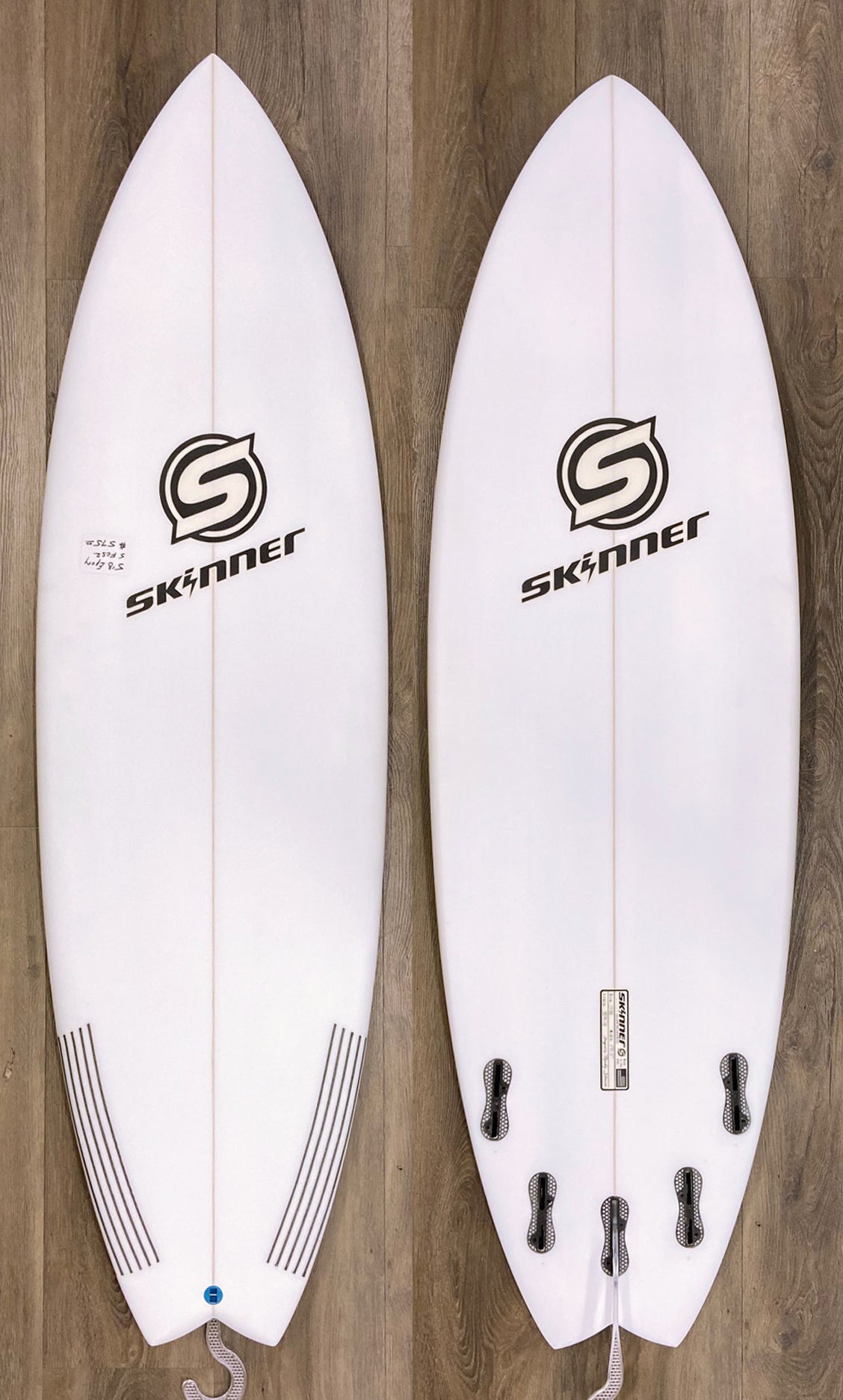 Skinner 5'8 x 20.5" x 2 3/8" 29.2 Liters Swallow Tail EPS Epoxy Surfboard Surfboard