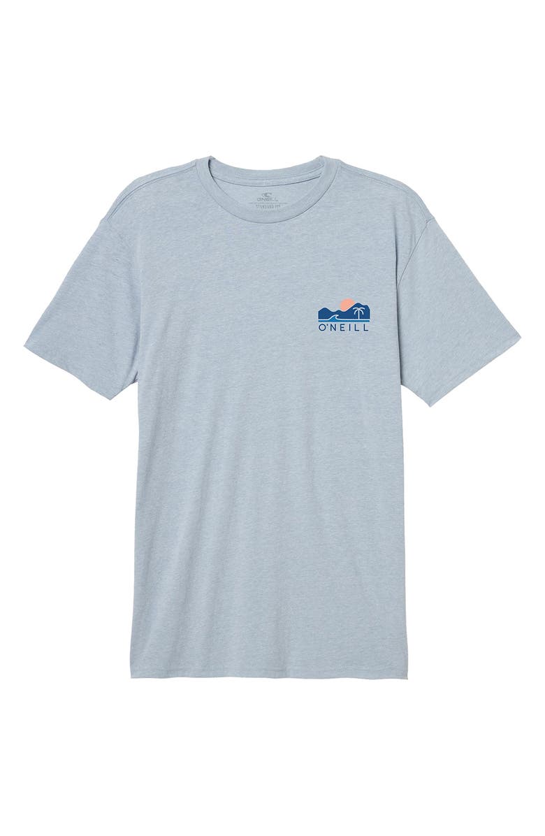 Oneill Heater Tee Shirt - Light Blue Heather Mens T Shirt