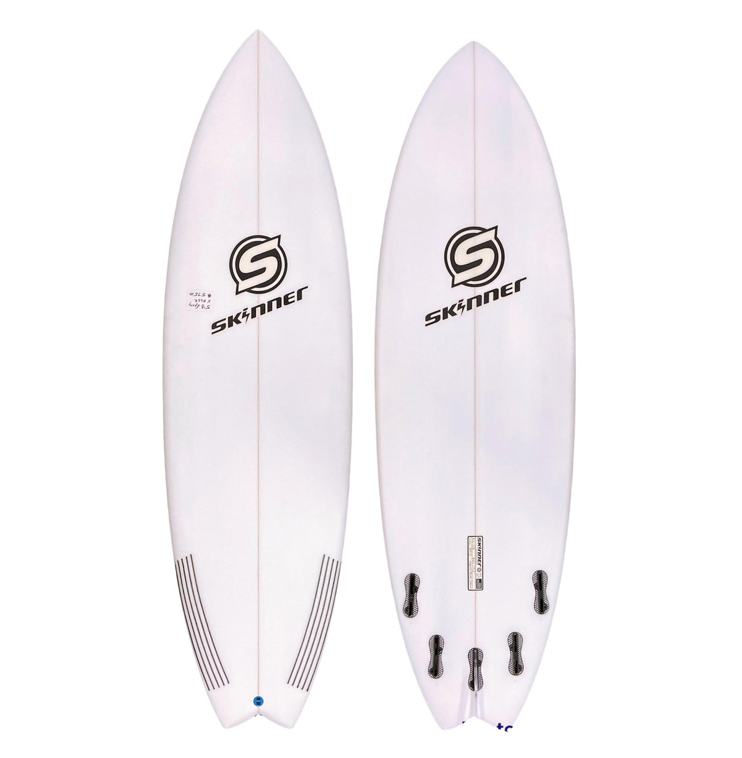 Skinner 5'8 x 20.5" x 2 3/8" 29.2 Liters Swallow Tail EPS Epoxy Surfboard Surfboard