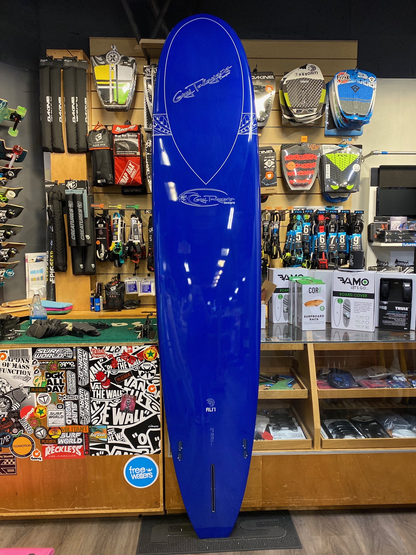 Guy Takayama 9'5" x 23.25" Alii Xeon Pigmented Fiberglass Surfboard Surfboard