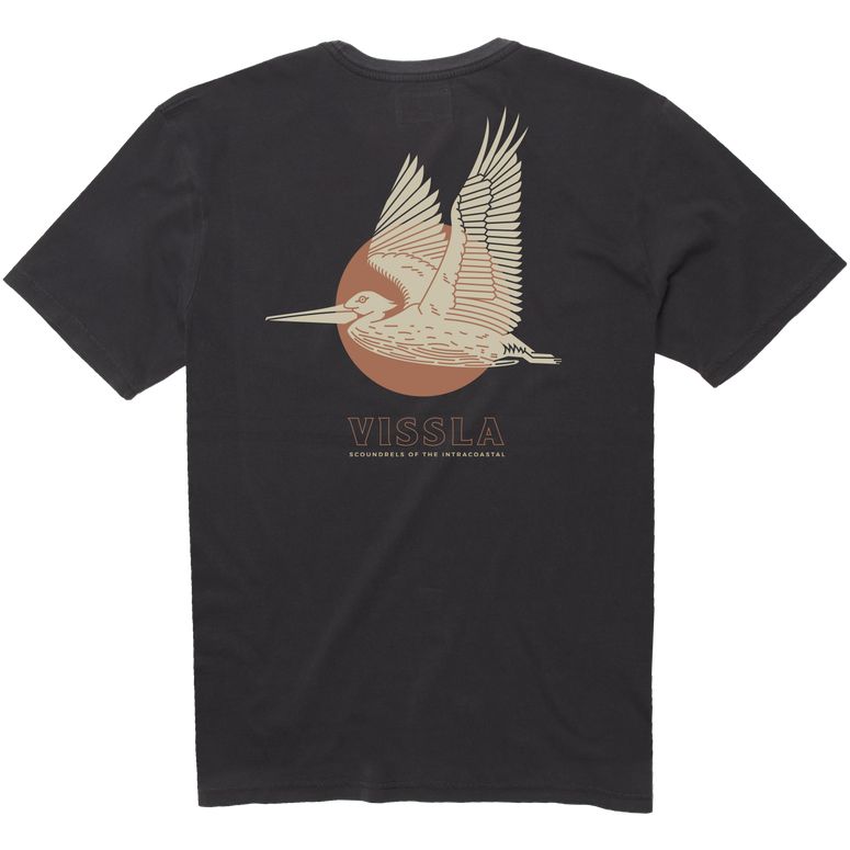Vissla Flying Scoundrels PKT Tee - Phantom Mens Shirt