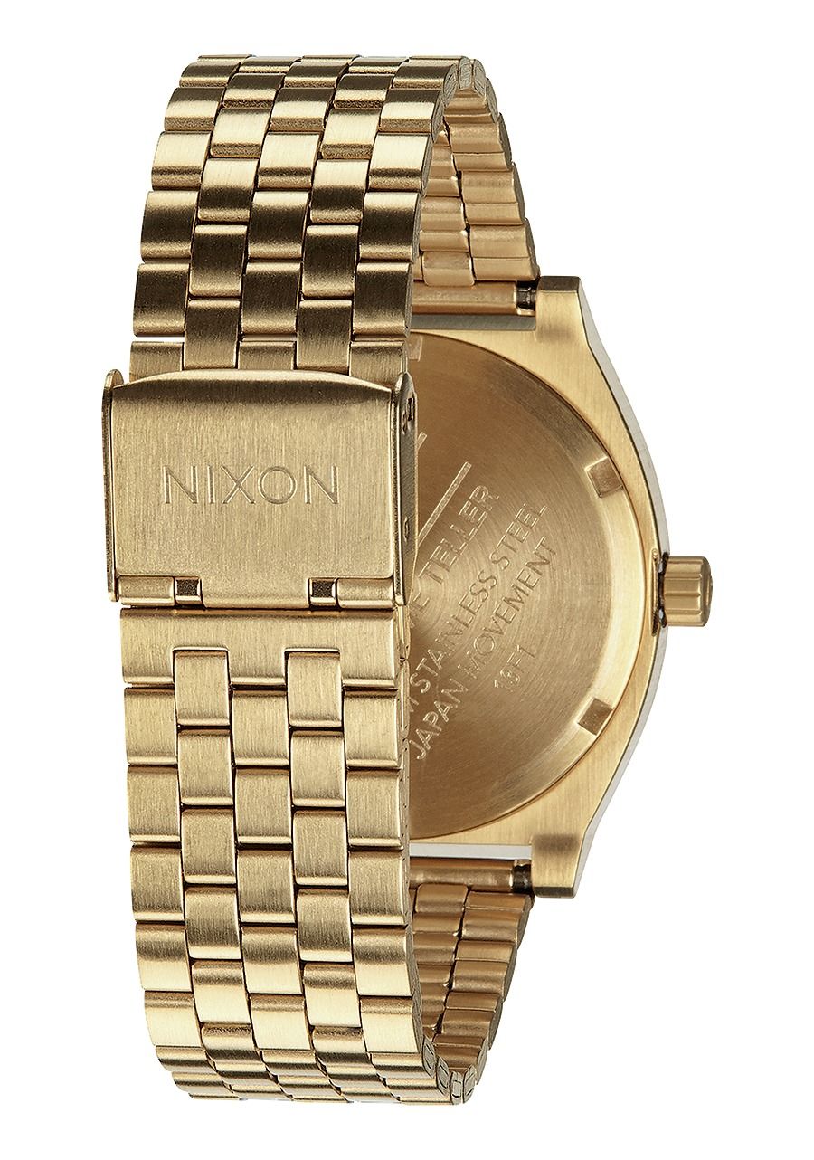 Nixon Time Teller Watch - Gold Blue Sunray watch