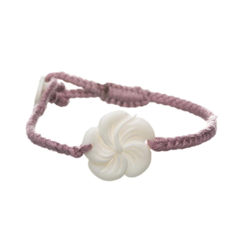 Wanderer Hibiscus Bracelet - Plum Jewelry