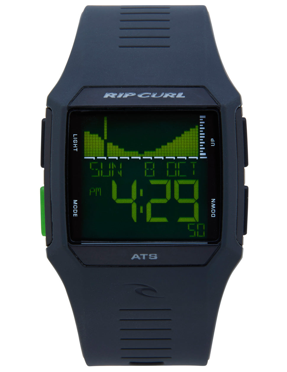 Rip Curl Rifles Tide Watch - Black Green - Black Blue - Midnight Watches Black Green