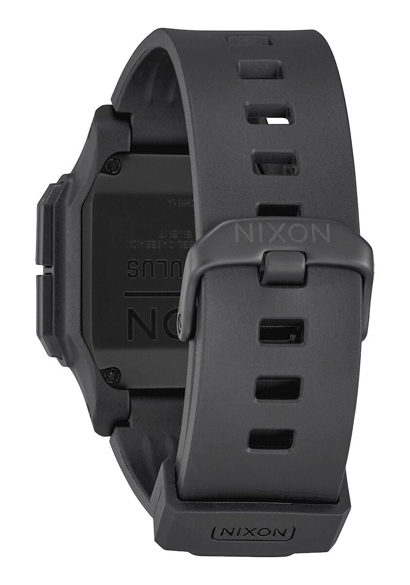 Nixon Regulus Digital Watch - All Black Red Watch