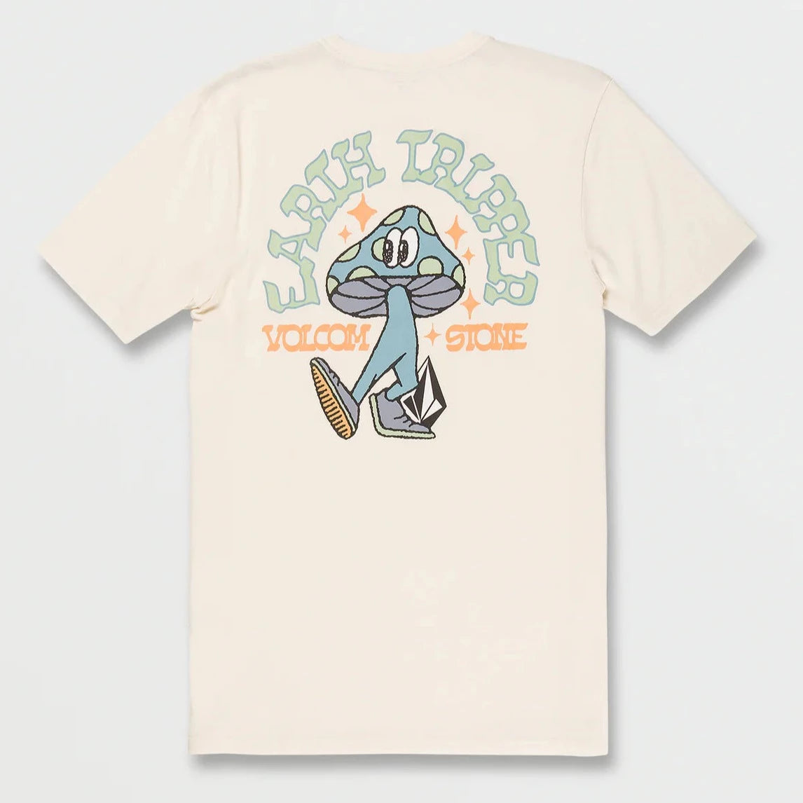 Volcom Mr Liberty Farm to Yarn SS Tee Shirt - Off White Mens T Shirt