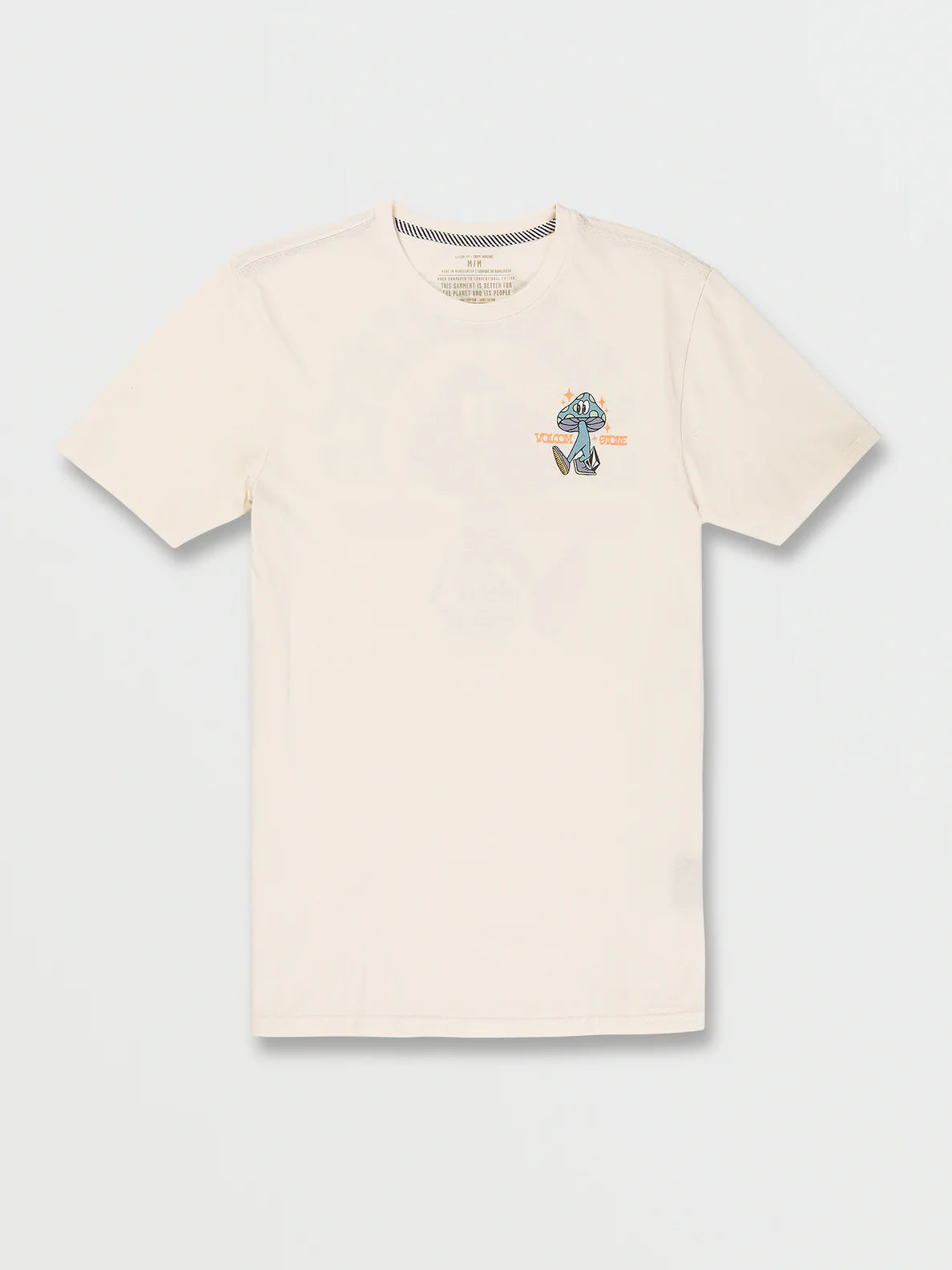 Volcom Mr Liberty Farm to Yarn SS Tee Shirt - Off White Mens T Shirt