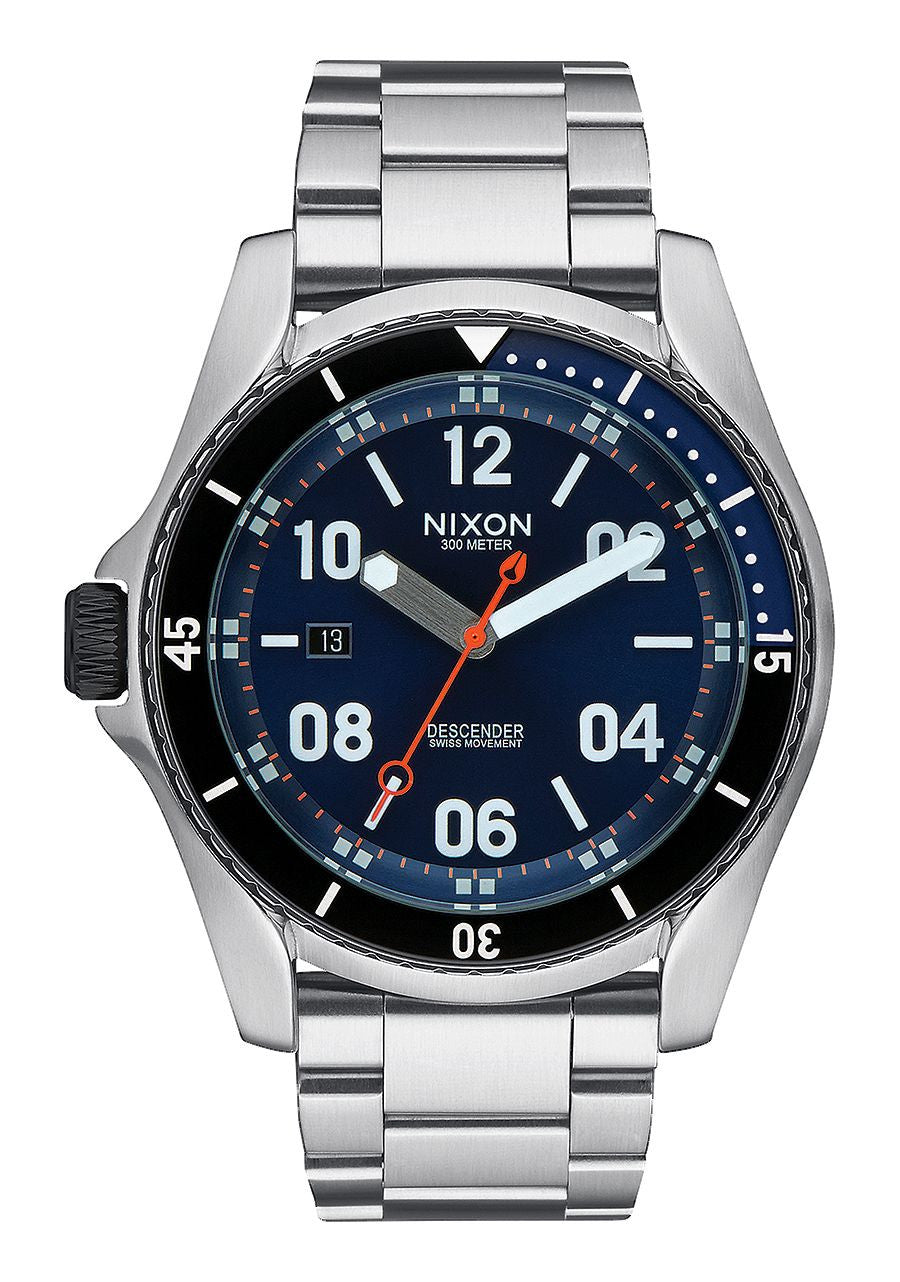 Nixon Descender Blue Sunray Stainless Steel Analog Watch - Blue Sunray Watch