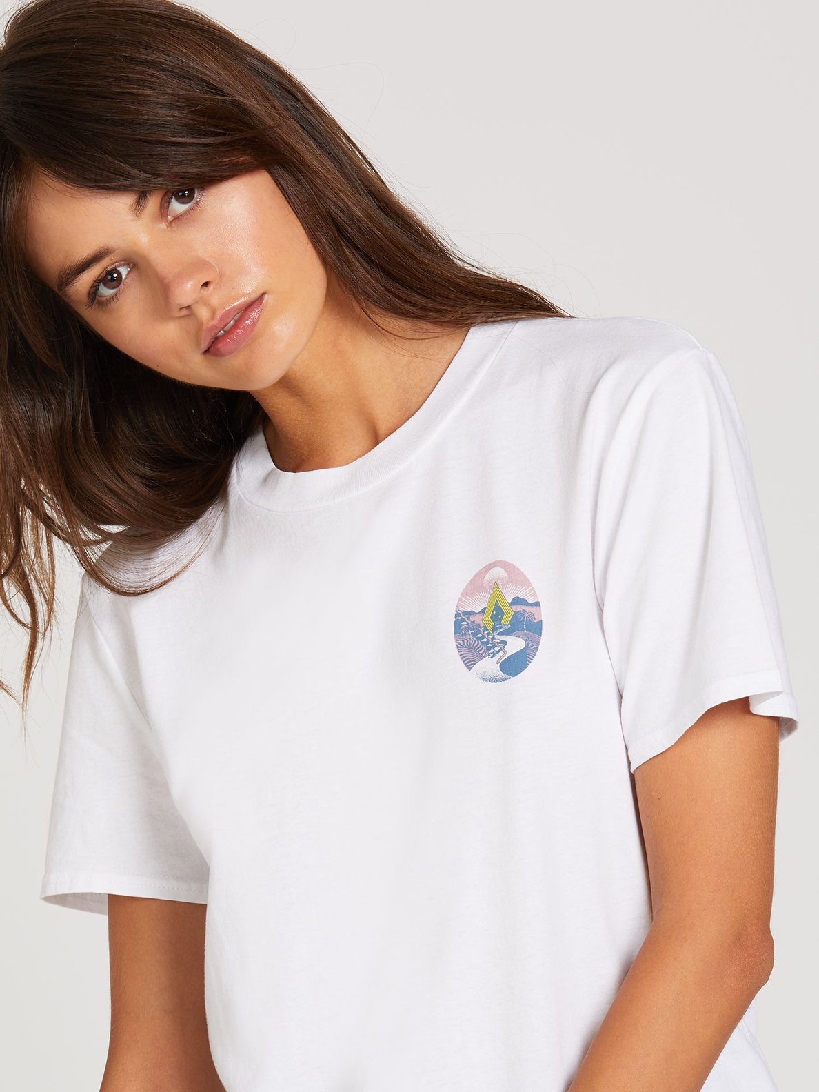 Volcom Zuverza Women's Tee - Wht Womens T Shirt