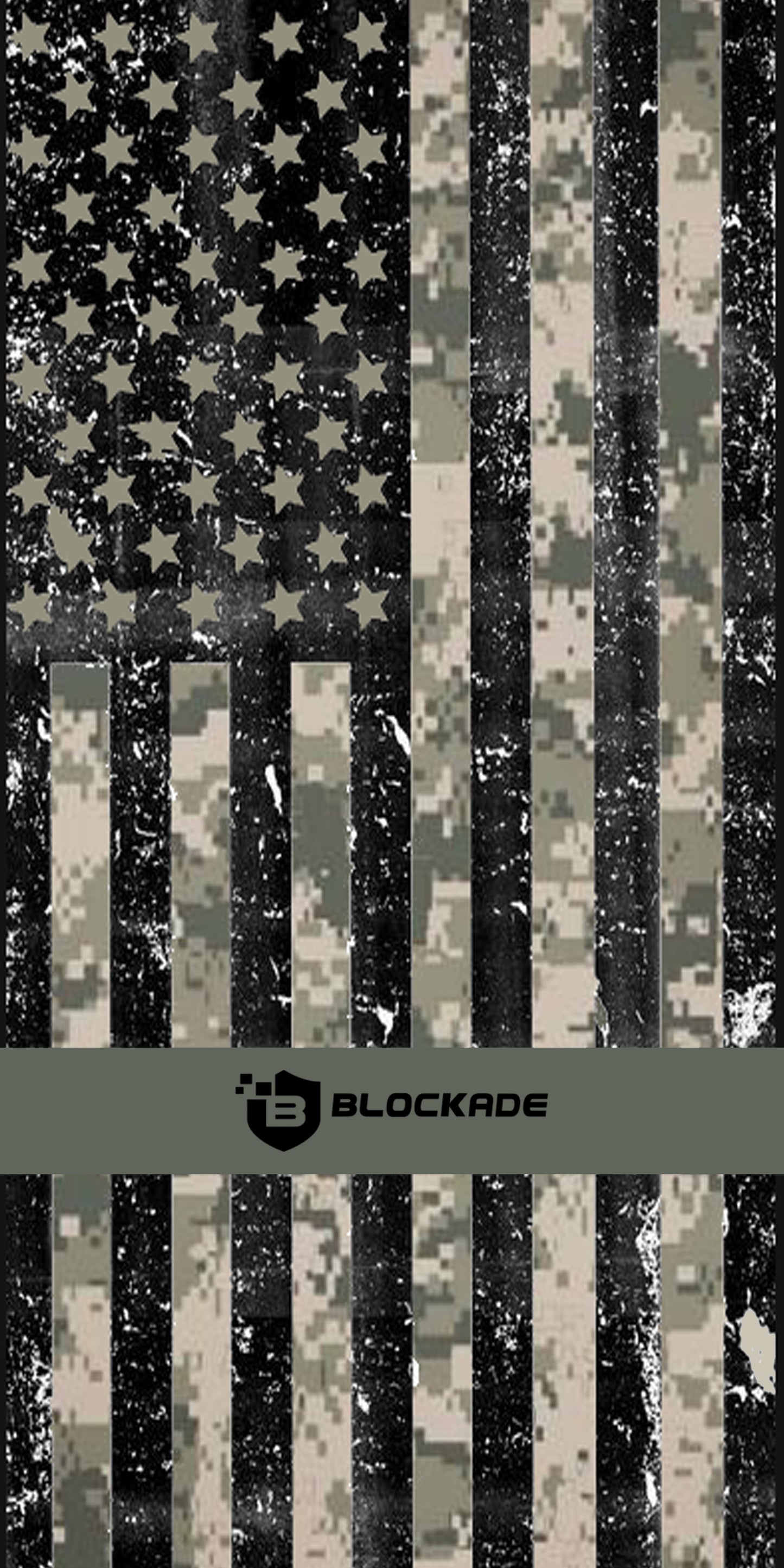 Blockade UPF Neck Gaiter - Black Desert Camo Flag Neck Gaiter