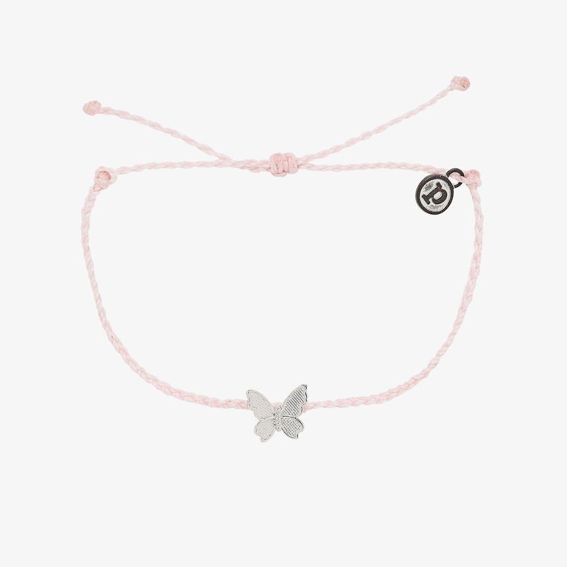 Pura Vida ButterFly in Flight Charm Bracelet - Pink Jewelry