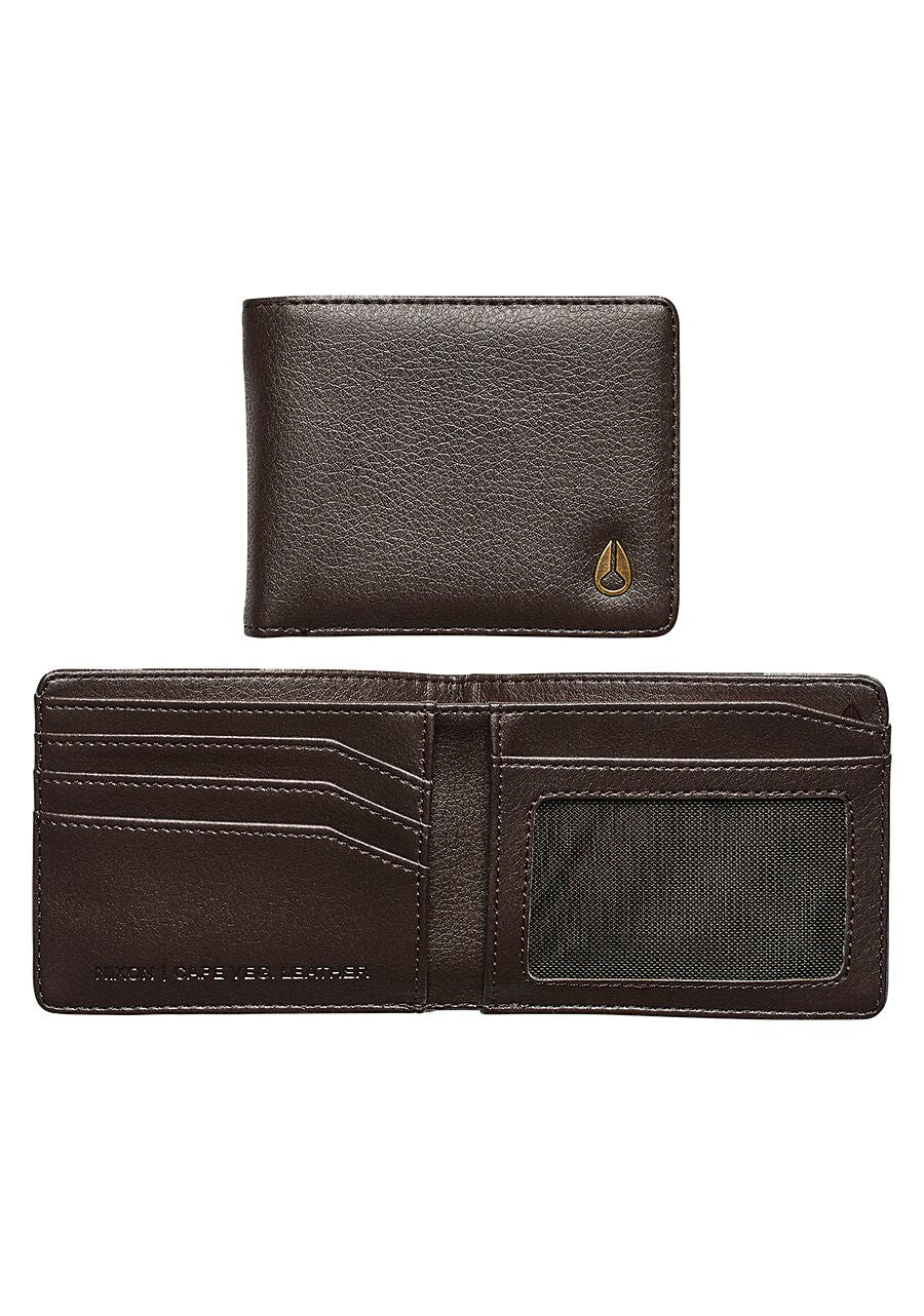 Nixon Cape Vegan Leather Wallet - Brown - Saddle wallet Brown