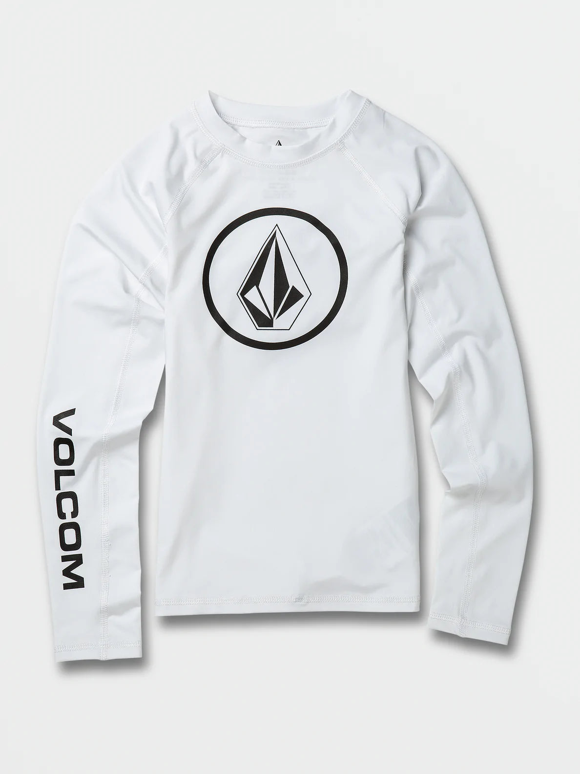 Volcom Boys Lido Solid Rashguard - White boys rashguard