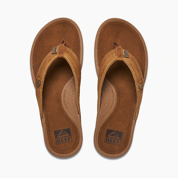 Reef Pacific Womens Leather Sandals - Caramel Womens Footwear