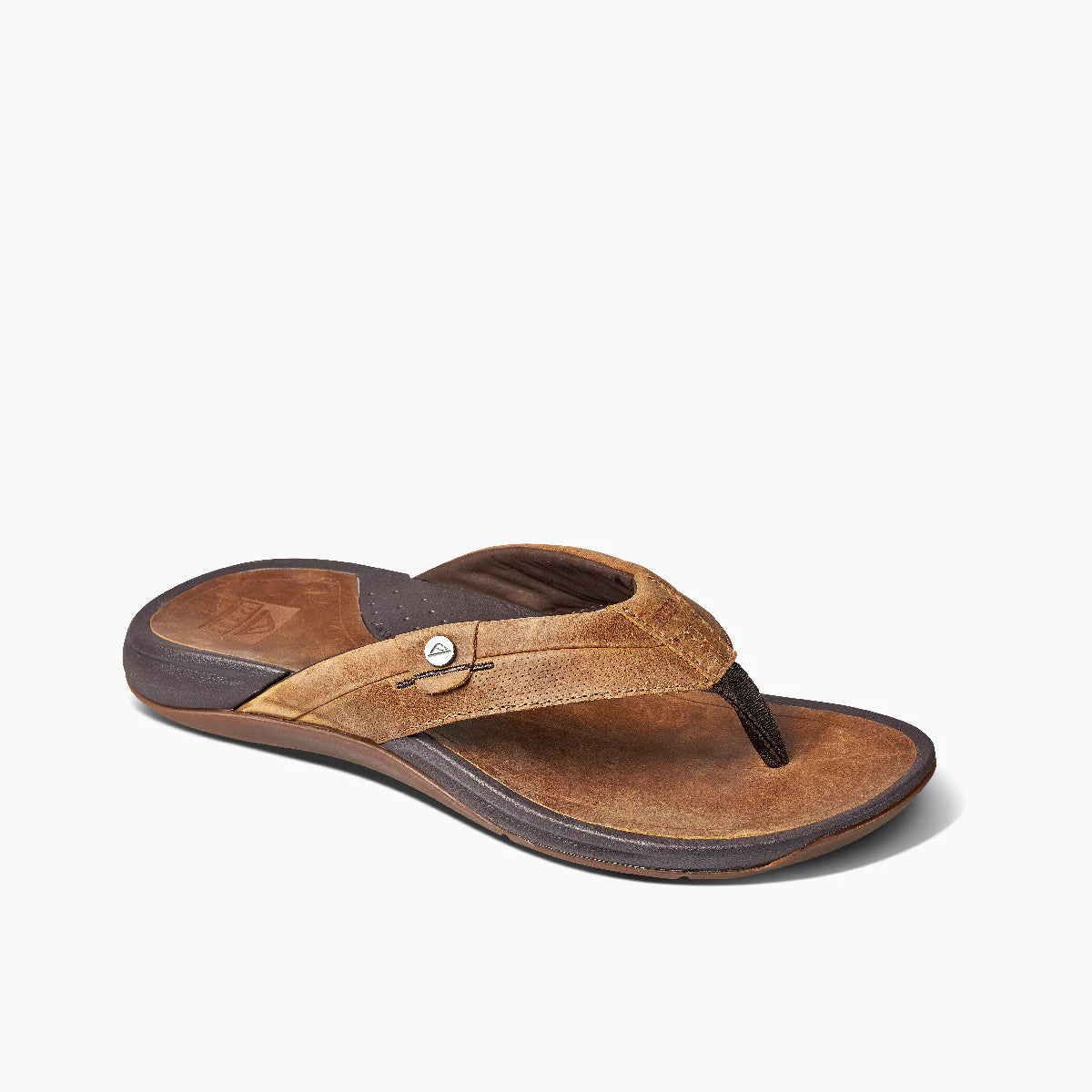 Reef Pacific LE Leather Mens Sandal - Java Brown Mens Footwear