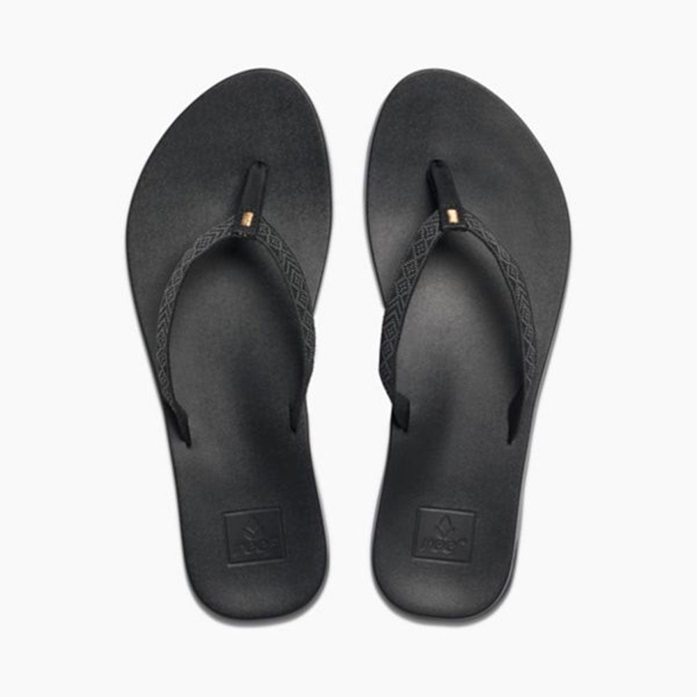 Reef Cushion Bounce Woven Womens Sandals - Black Womens Footwear