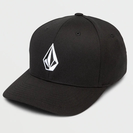 Volcom Full Stone Black Flex Fit Hat - Black Mens Hat