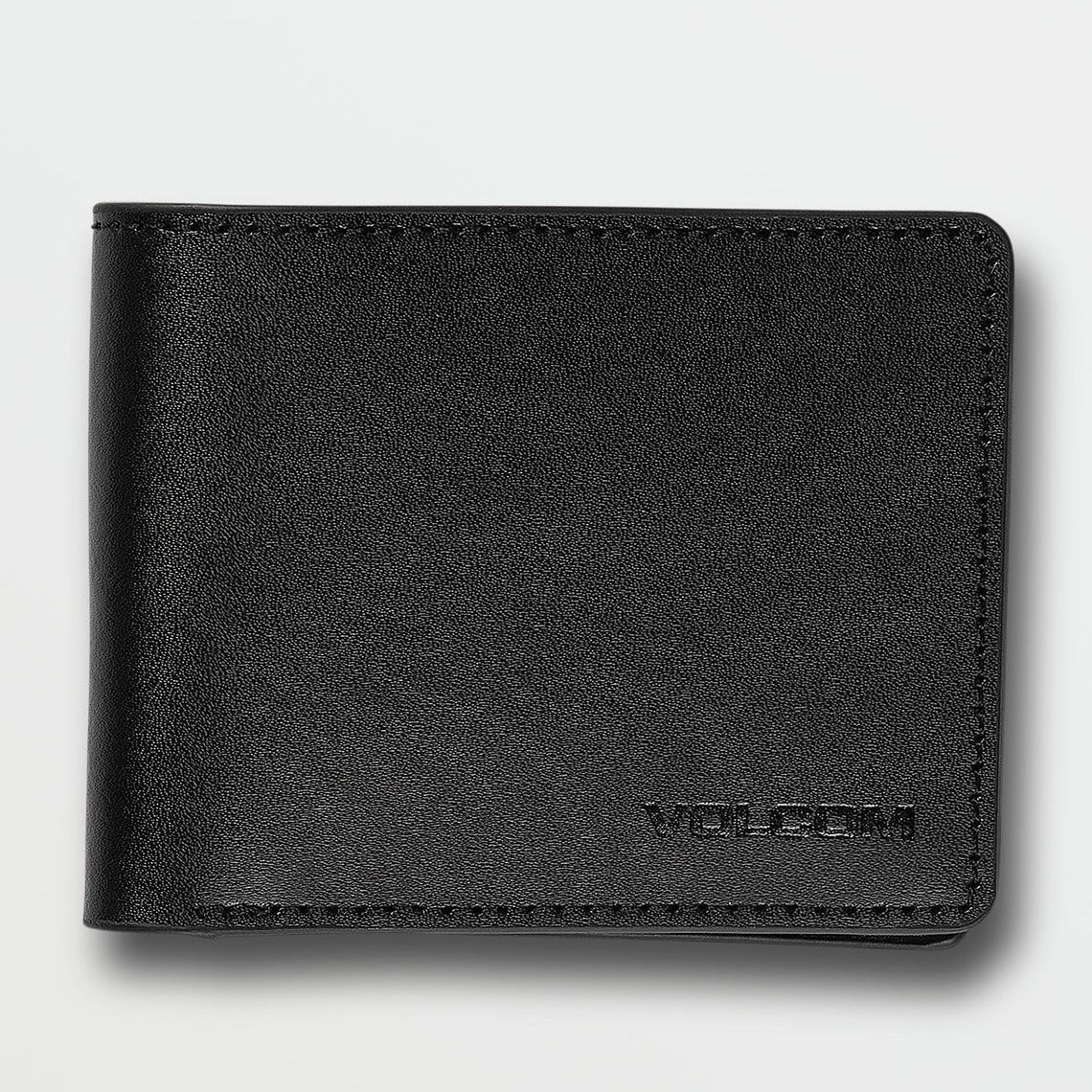 Volcom Evers Bifold Leather Wallet - Black wallet