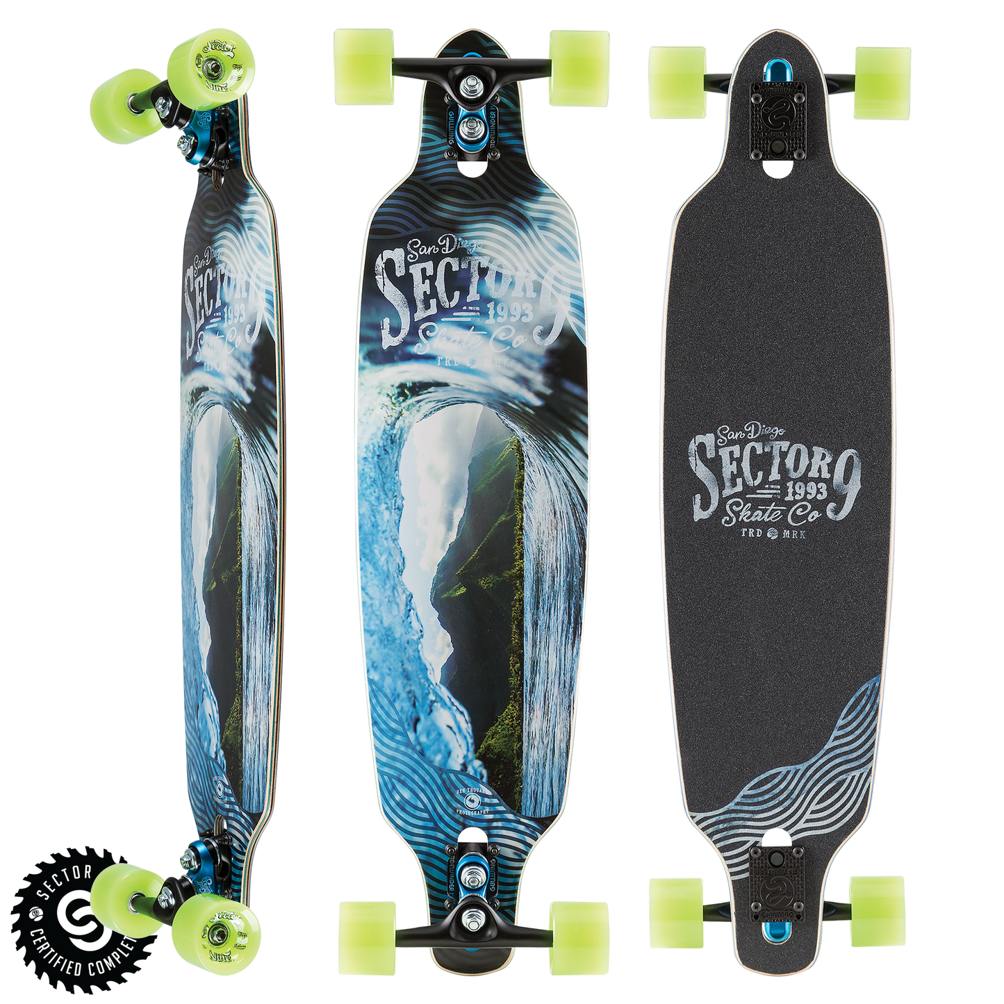 Sector Nine Echo Fractal Complete Longboard Skateboard Longboard Skateboard