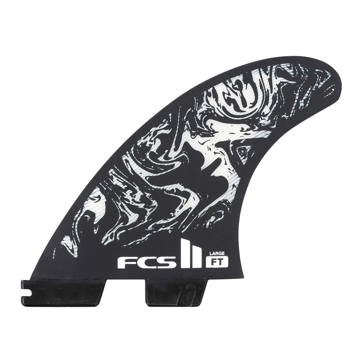 FCS II Filipe Toledo FT PC MEDIUM TRI FIN SET Air Core - Medium Large Fins Black White