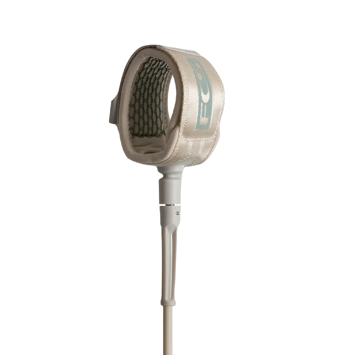 FCS 6' Essential Surfboard Ankle Leash 1/4" Thick Standard Surf Leash Warm Grey