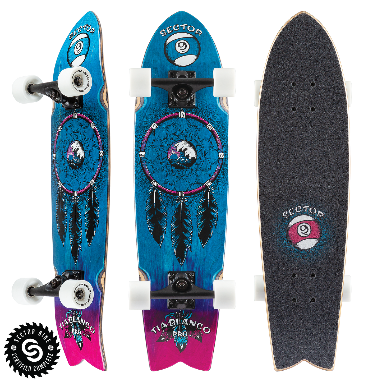 Sector Nine Feather Tia Pro Complete Longboard Skateboard Longboard Skateboard