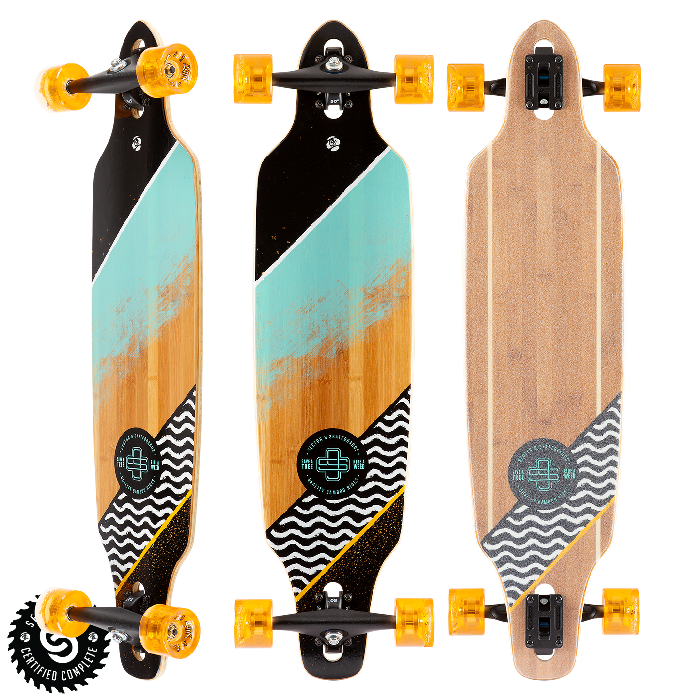 Sector 9 Mini Lookout Flow Complete Skateboard 37.5 x 9.25" Skateboard