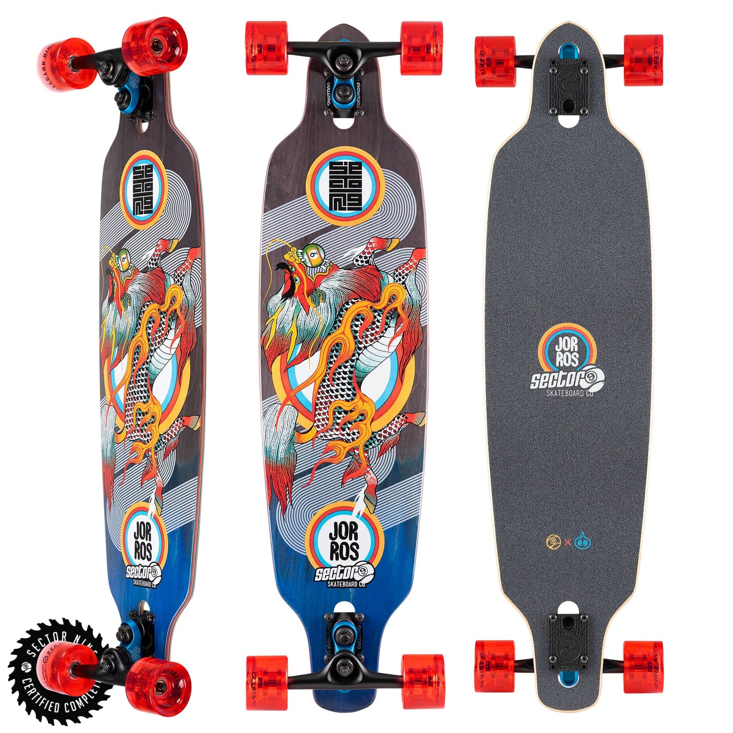 Sector 9 Kirin Fractal 36" Longboard Skateboard Longboard Complete