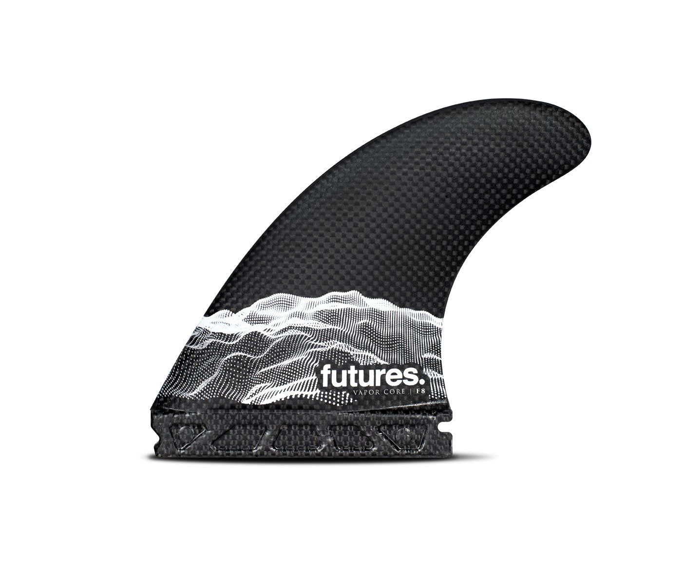 Futures F8 Vapor Core Thruster- Carbon White Fins