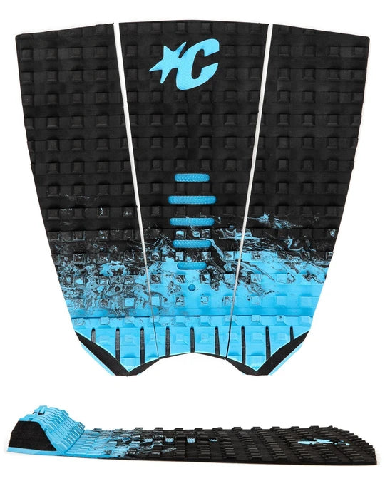 Creatures of Leisure Mick Fanning Performance Traction Traction Pad Black Fade Cyan