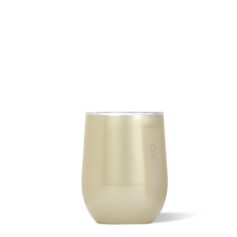 Corkcicle Stemless Wine 12oz Drinkware Drinkware Gold Glampagne