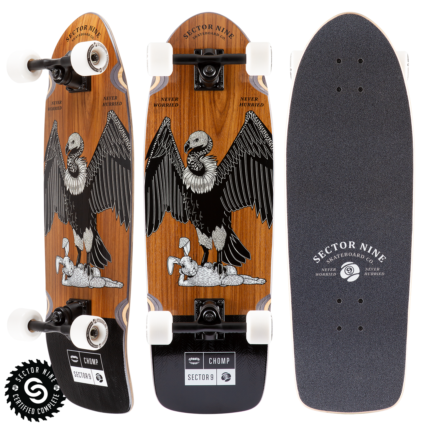 Sector 9 Hare Fate Wave Complete Skateboard 30" x 9.8" Skateboard