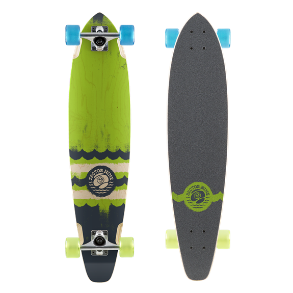 Sector 9 Highline 17 Complete Green Blue 34.5 Skateboard Longboard Complete