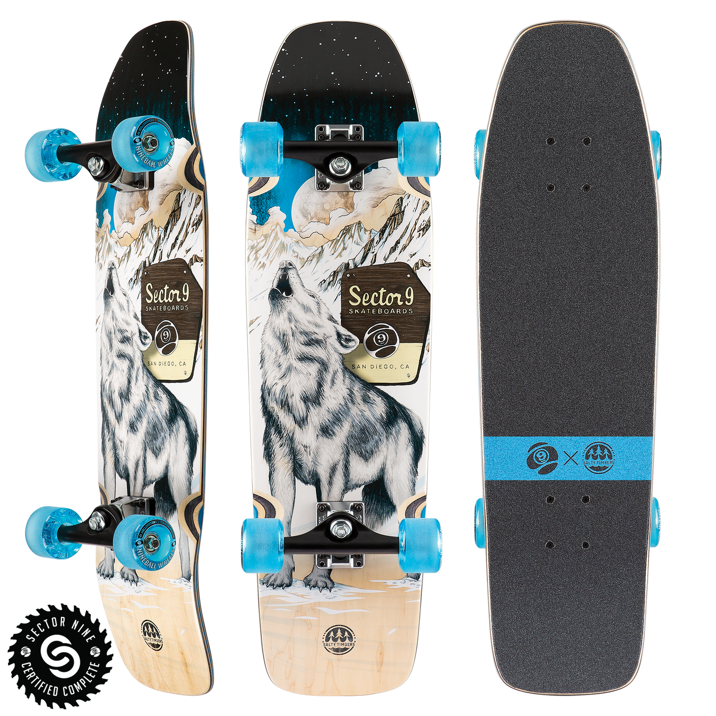 Sector 9 HOWL NINETY FIVE COMPLETE Skateboard COMPLETE Sector 9 Longboard Skateboard