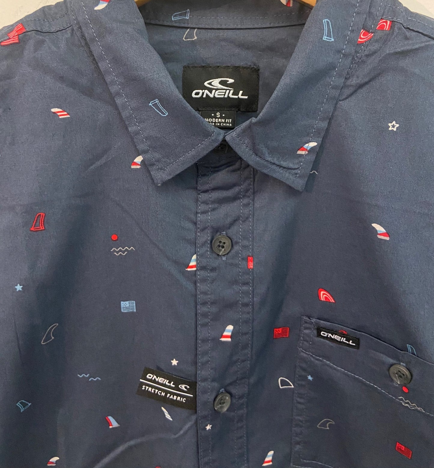 Oneill Tame Mens Woven Shirt - NAVY Mens Woven Shirt