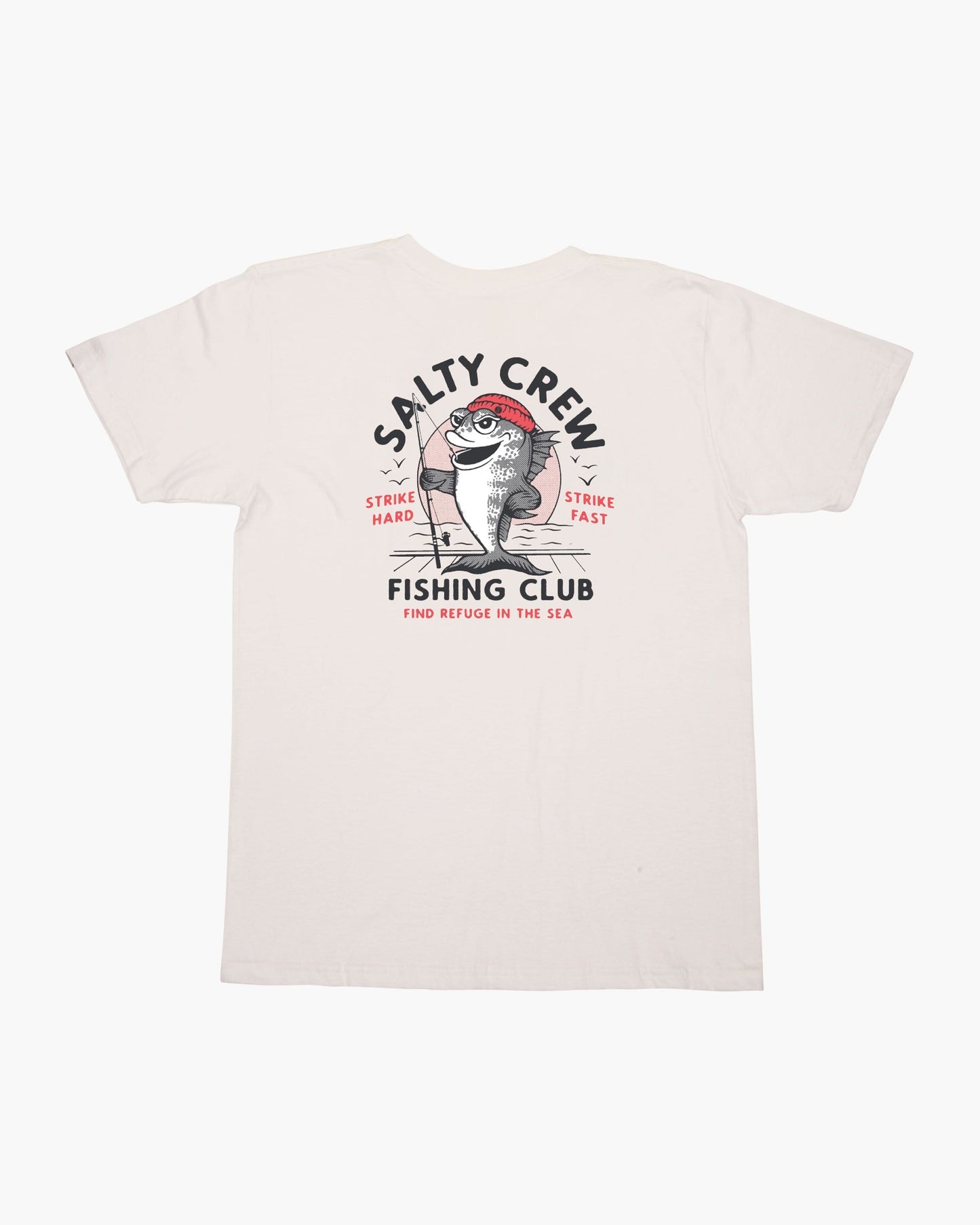 Salty Crew Fishing Club Boys White S/S Tee, White / XL