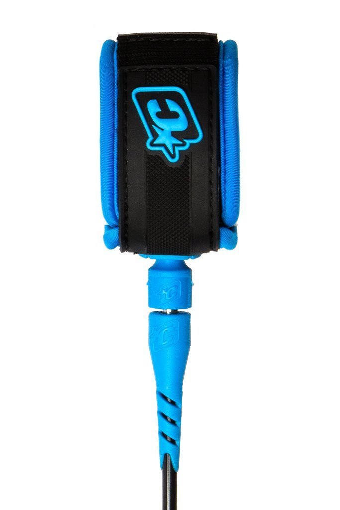 Creatures Of Leisure Longboard 9' Leash Ankle Surf Leash Black Cyan