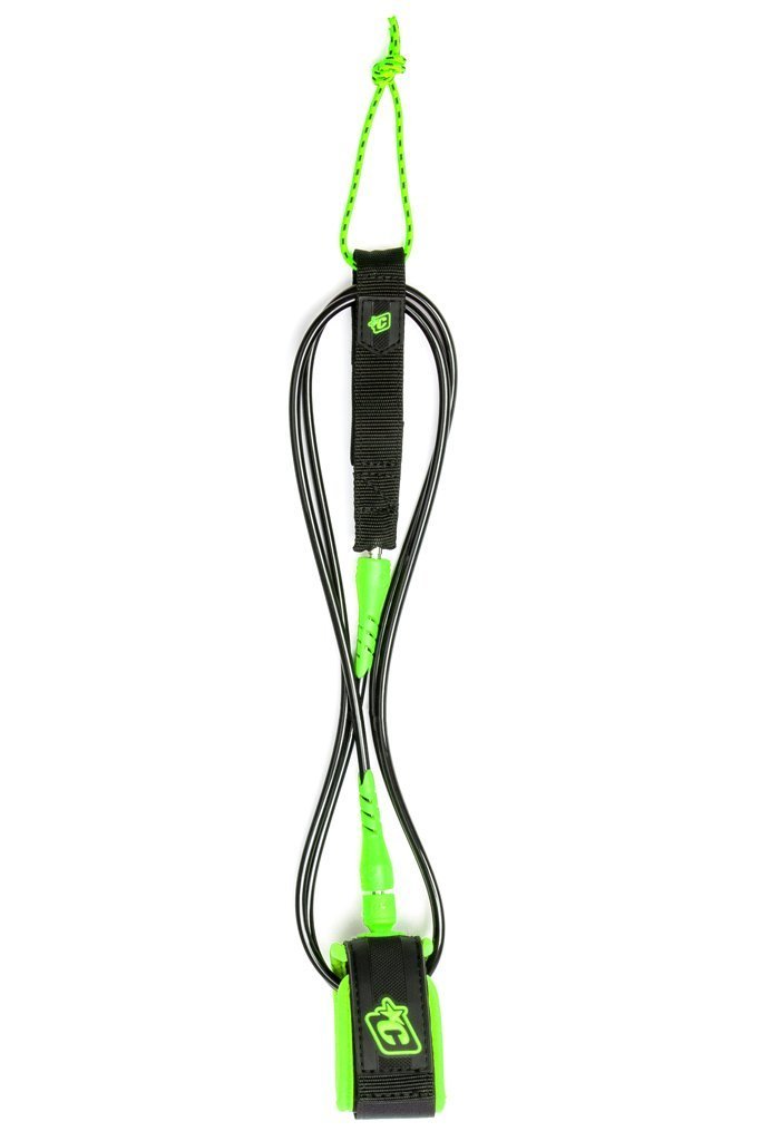 Creatures Of Leisure Pro Surf Leash 6' x 9/32" Multiple Colors Surf Leash Black Green