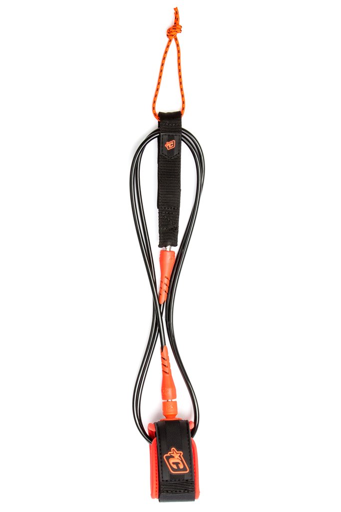 Creatures Of Leisure Pro Surf Leash 6' x 9/32" Multiple Colors Surf Leash BLACK ORANGE