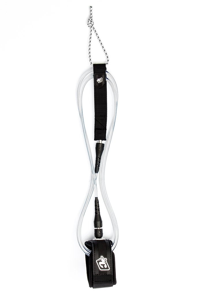 Creatures Of Leisure Pro Surf Leash 6' x 9/32" Multiple Colors Surf Leash Clear Black