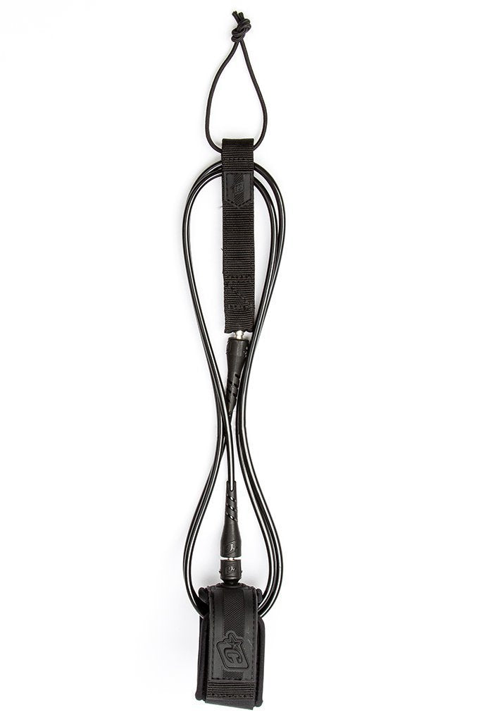 CREATURES OF LEISURE REEF LEASH 7FT 8FT BLK Surf Leash