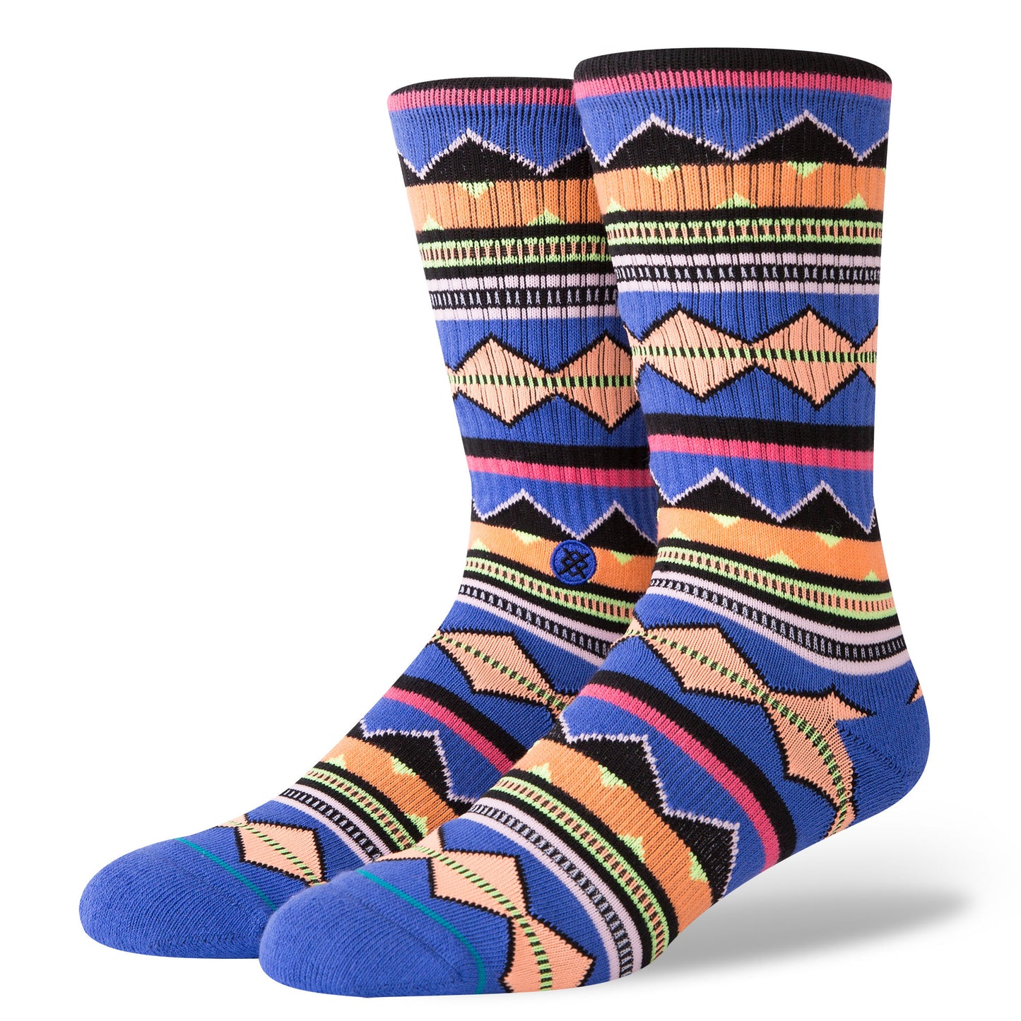 Stance Kern Socks - Multi - Navy - Size 9 -12 Socks Multi
