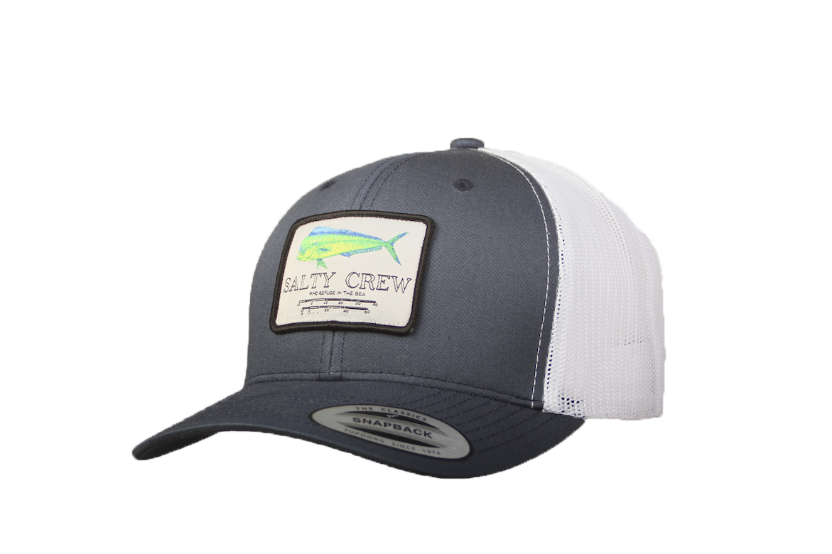 Salty Crew Mahi Mount Retro Trucker Hat - Navy White Mens Hat Navy White