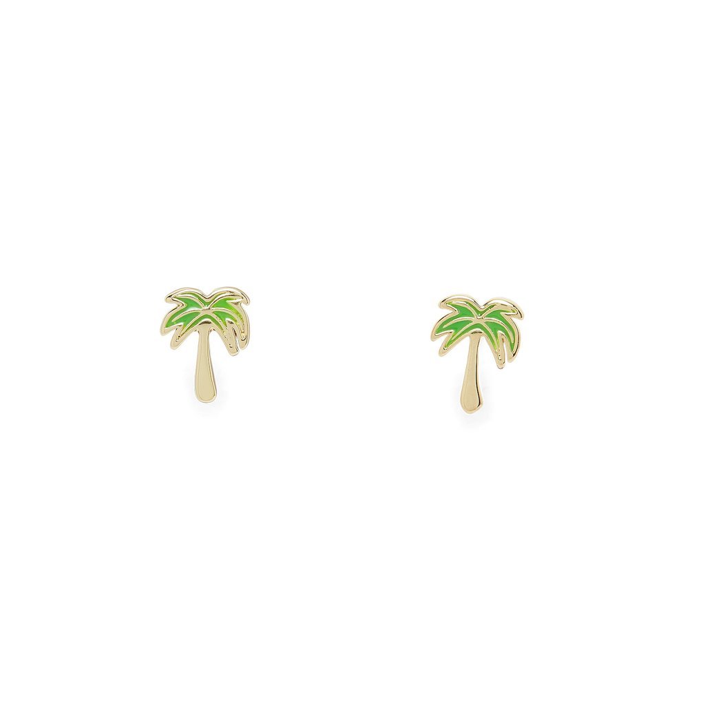 Pura Vida Paradise Palm Stud Earrings Jewelry