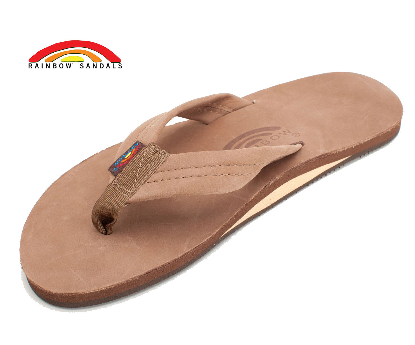 Rainbow Sandals Men's Dark Brown Leather Single Layer Arch Flip Flops –  SURF WORLD SURF SHOP