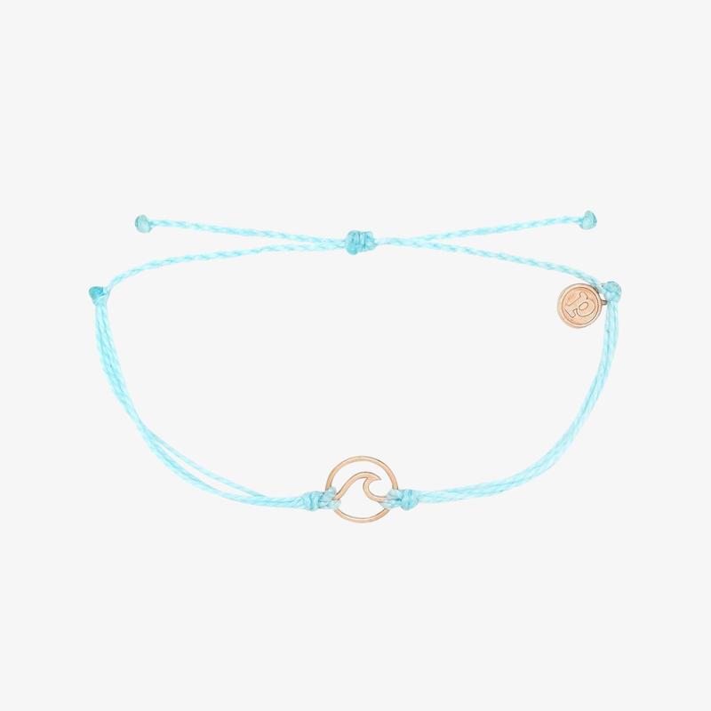 Pura Vida Wave Charm Bracelet - Sea Green Jewelry
