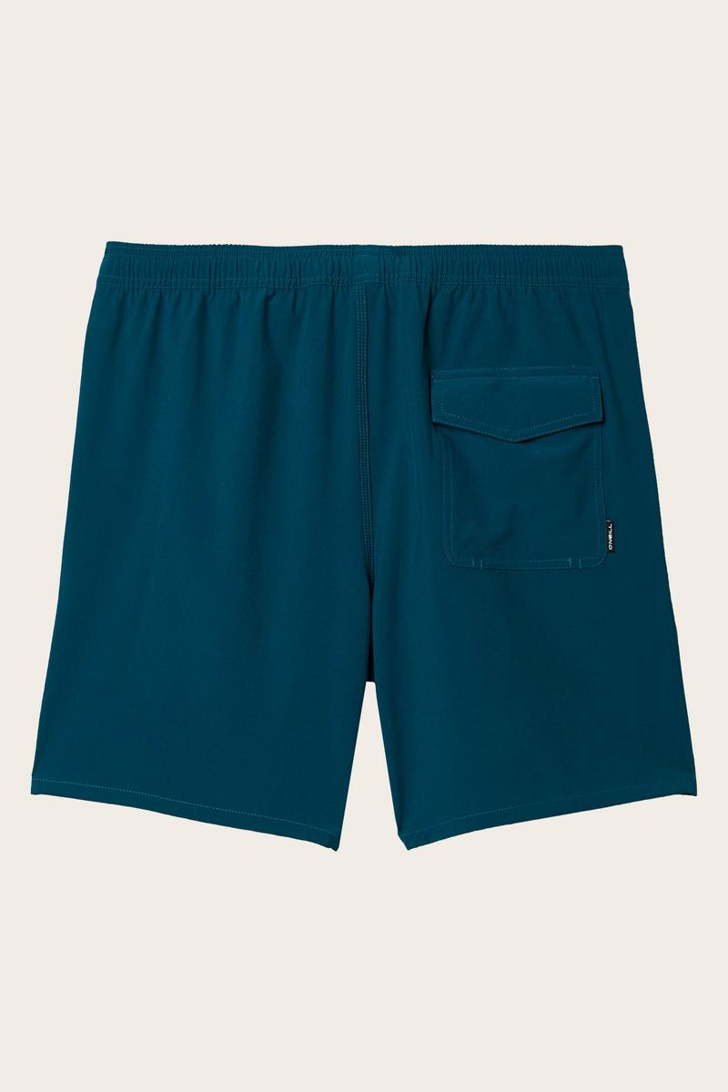 Oneill Solid Volley 17" - DKB Dark Blue Teal Mens Shorts