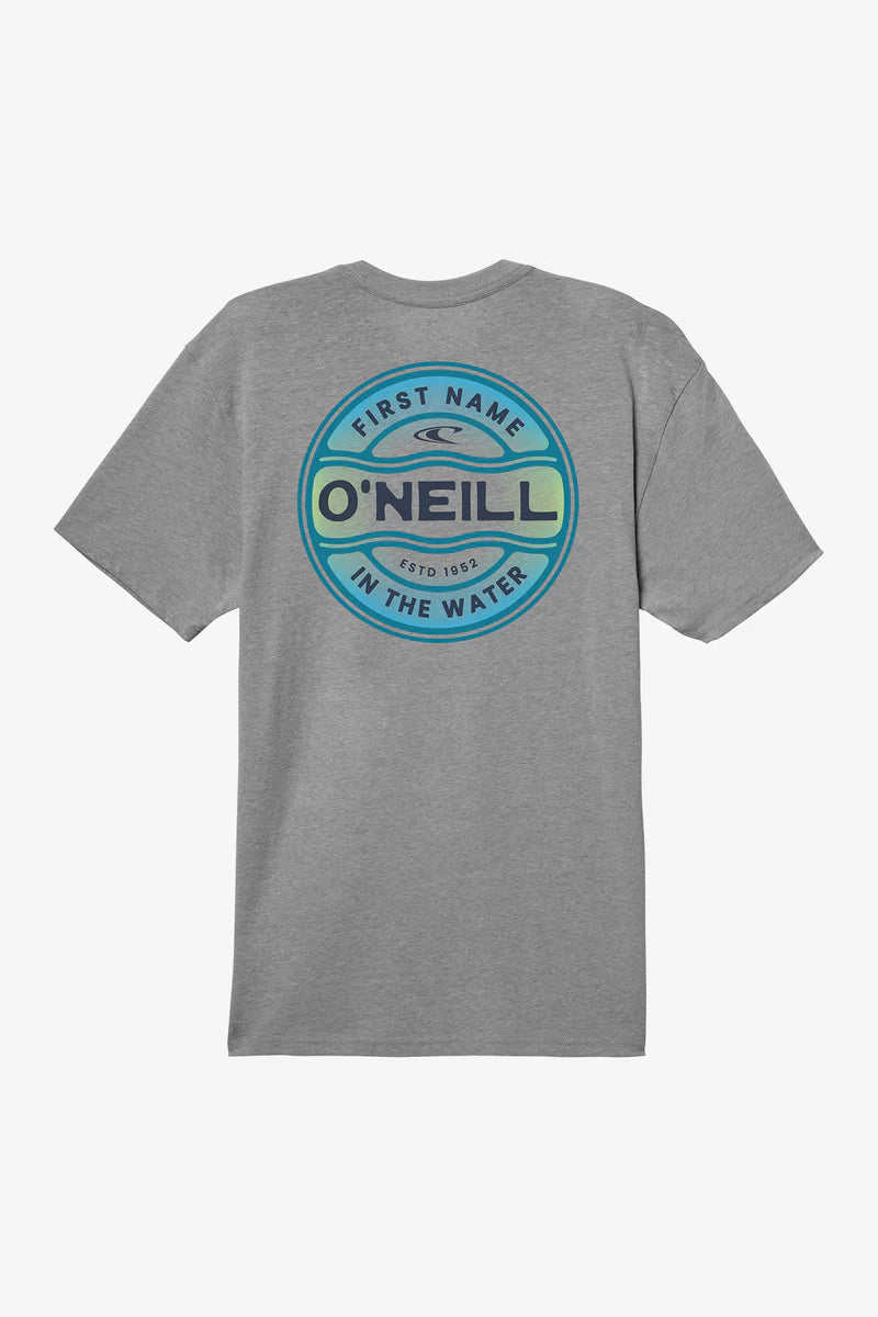 O Neill Ripple Tee Shirt Heather Grey