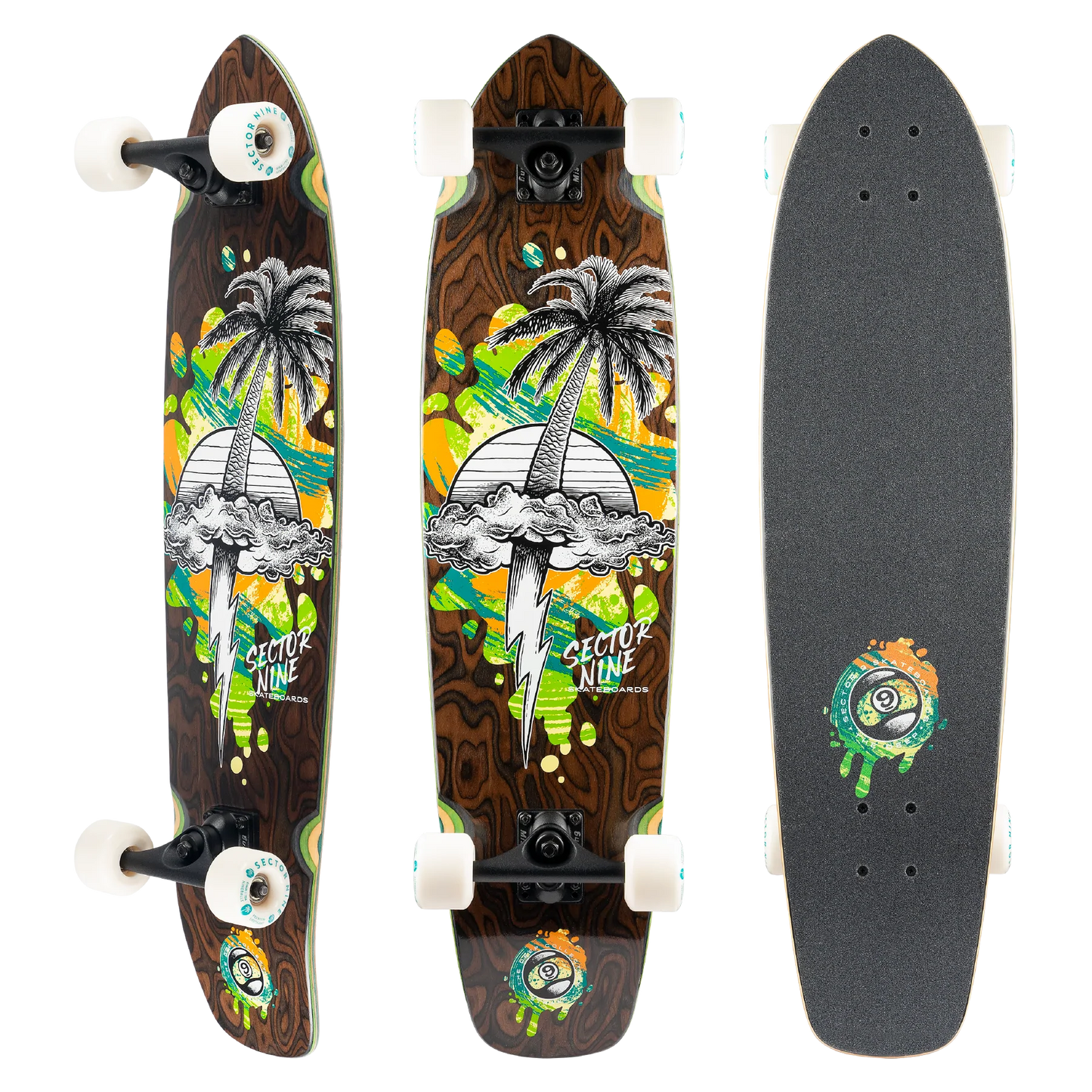 Sector 9 Strand Squall 34" x 8.7" Complete Longboard Skateboard Longboard Complete