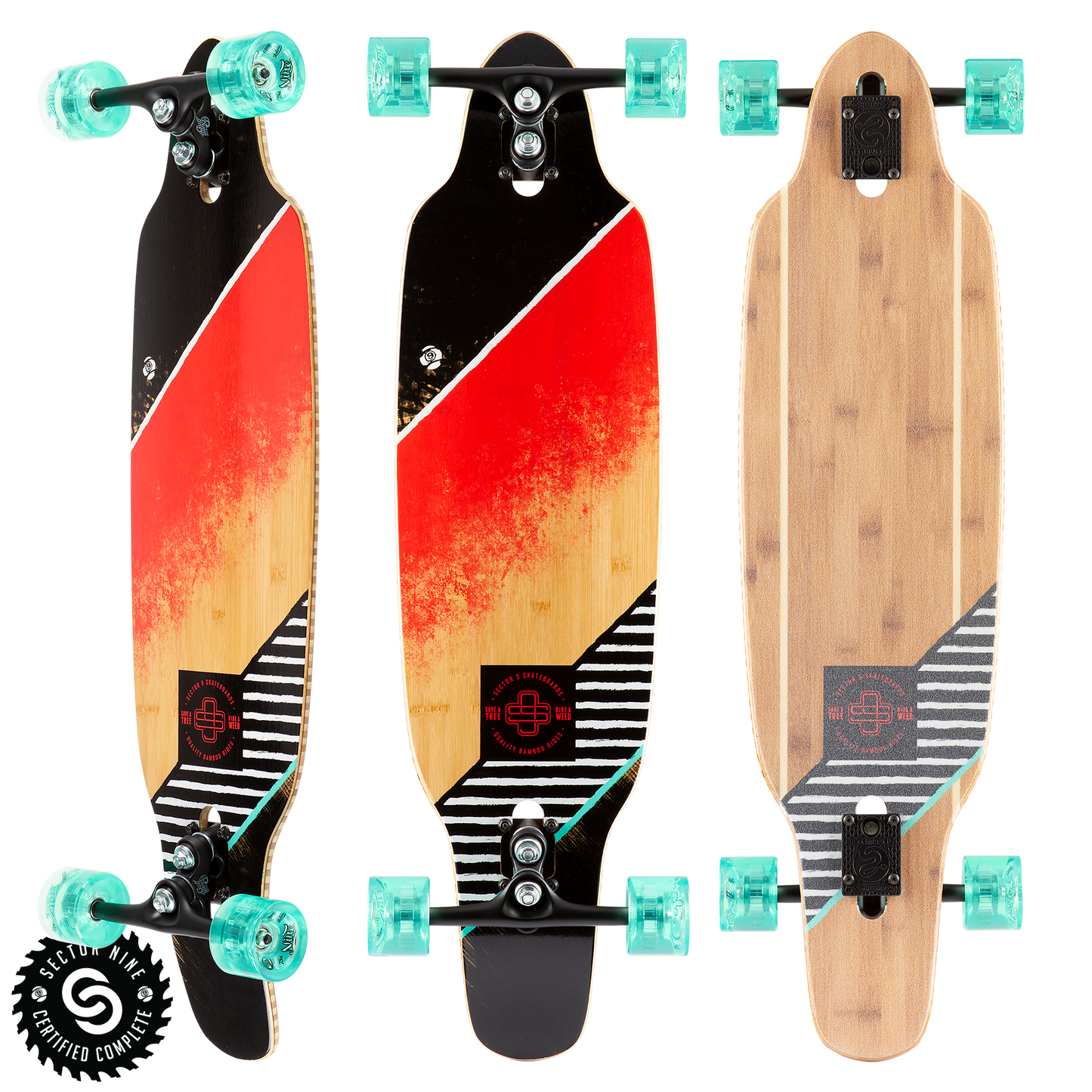 Sector 9 Streak Striker Complete Skateboard 36.5" x 9.5" Skateboard